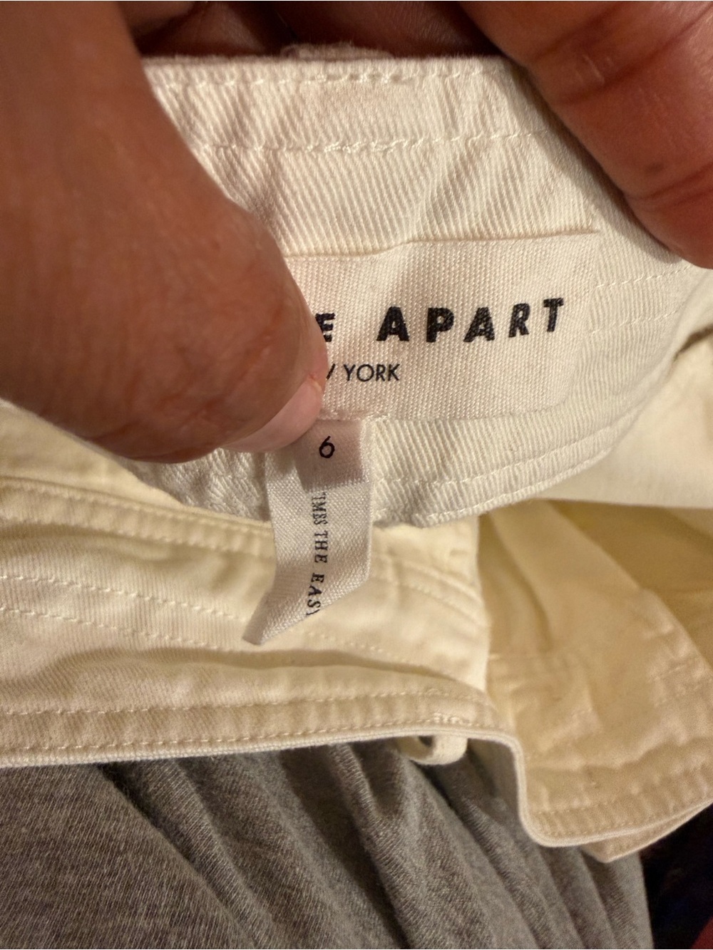 Apiece Apart Cream Women's Jeans